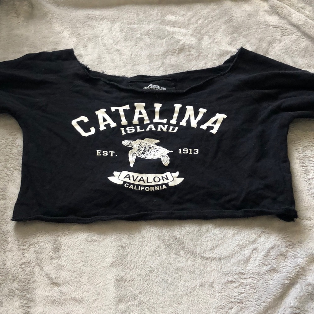 Catalina island cropped shirt